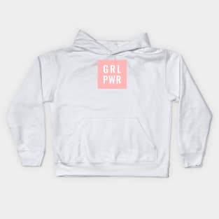 GRL PWR White Rose Kids Hoodie